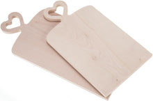 Laden Sie das Bild in den Galerie-Viewer, GRIFFBRETT AUS AHORN MIT AUSGEFRÄSTEM HERZ IN HERZ - VERSCHIEDENE MASSE