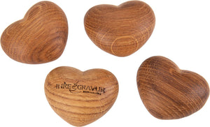 Holz Handschmeichler - Eiche geölt - mit Lasergravur
