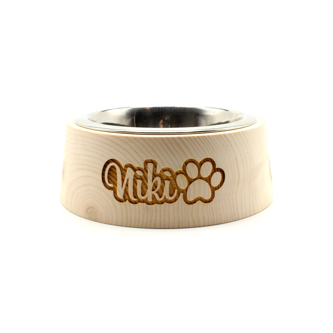 Futternapf in Zirbe Personalisierbar!